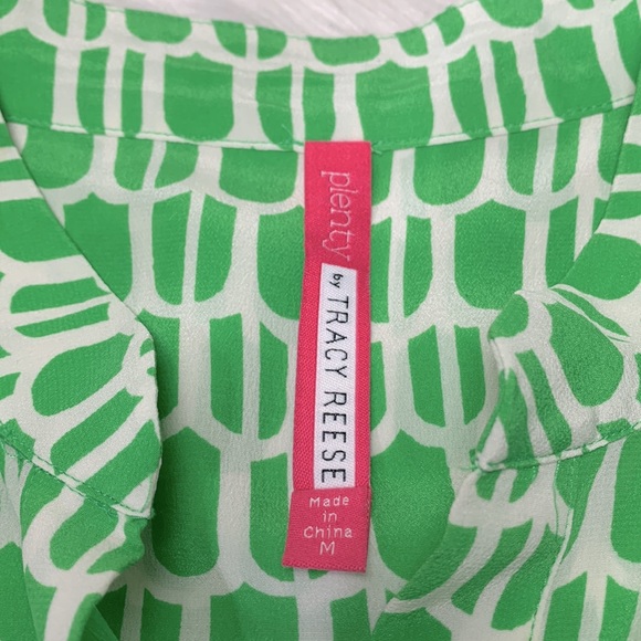 PLENTY Tracy Reese silk top sleeveless top hi-lo hemline women’s size medium - Picture 3 of 10